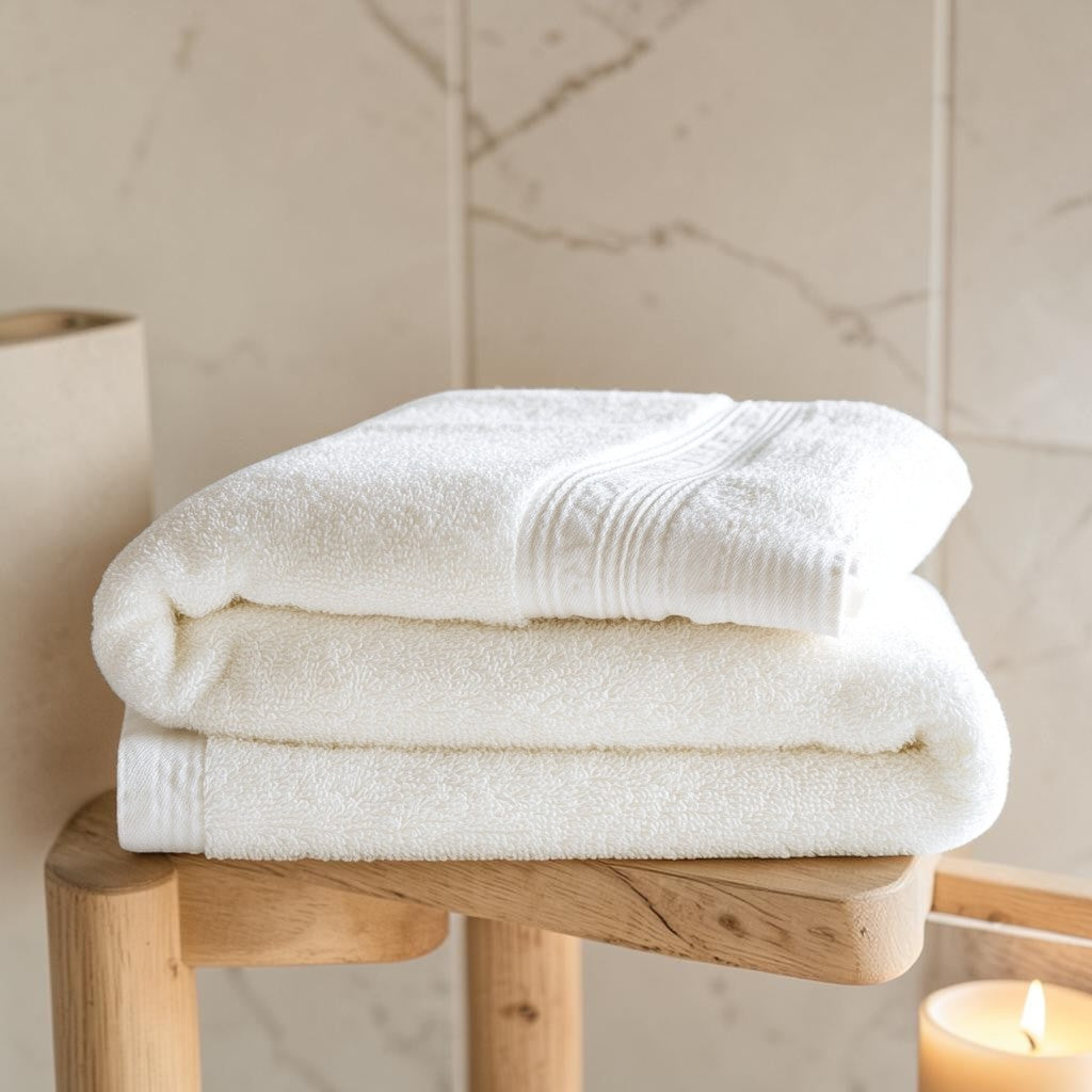 Wfkvd Premium Bath Towel - Soft, Thick & Ultra-Absorbent Egyptian Cotton Towel - Spa-Quality Comfort for Home - Large & Durable