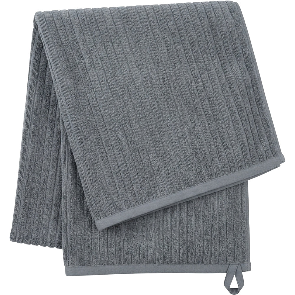 Wfkvd Ribbed Microfiber Bath Towel Slate - Product view